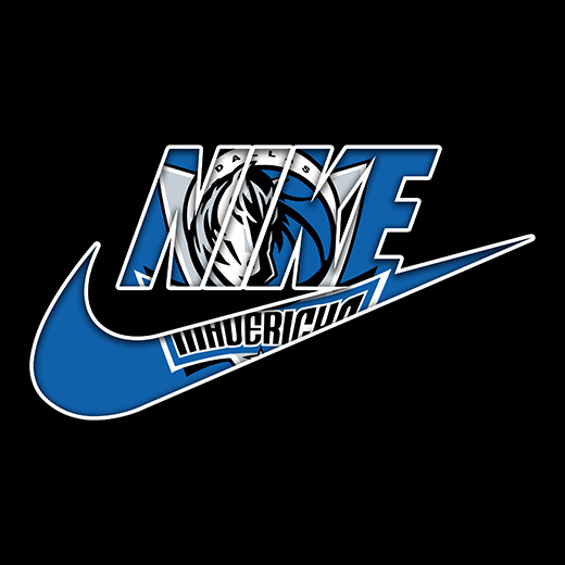 Dallas Mavericks Nike logo iron on paper